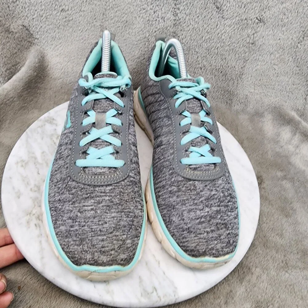 Skechers Shoes Womens Size 8.5 S Sport Gray Lace Up Sneakers *Read*